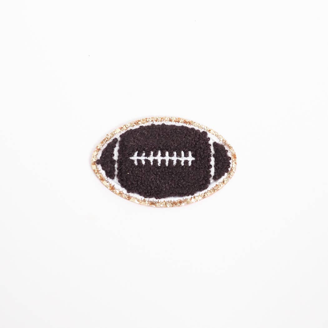 Chenille Football Icon Patch