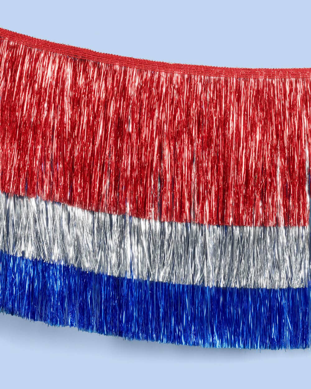 Americana Patriotic Fringe triple layered banner - July 4th
