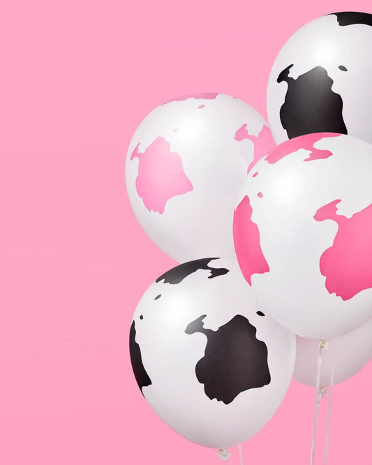 Pink Cow Print Balloons, Rodeo Bachelorette Party,Bday Decor