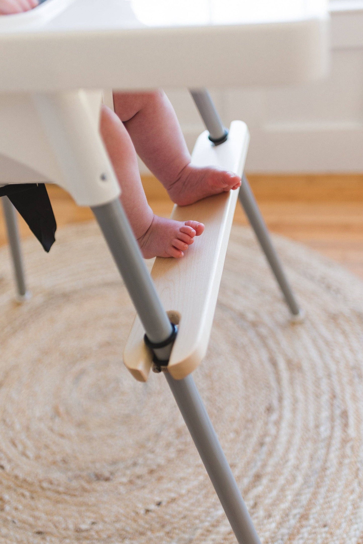 Maple IKEA Antilop Foot Rest - Wooden Highchair Footrest: Footrest + Bib Hook