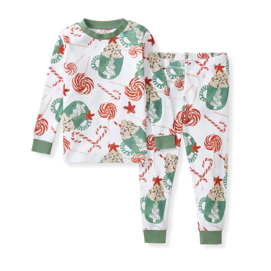 Peppermint Mocha Two-Piece Pajamas