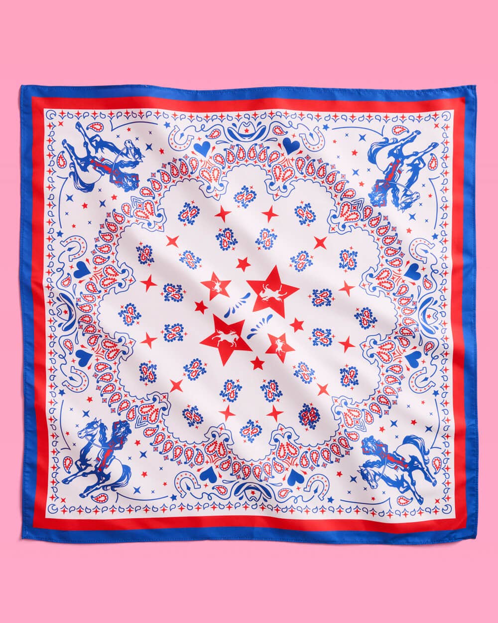 American Girl Bandana - red white and blue bandana, USA, Cowboy, 4th July