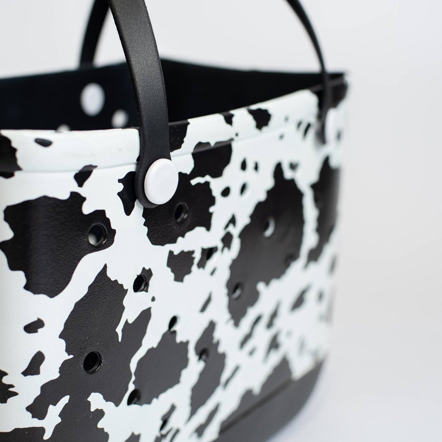 Cow Print Beach Rubber Durable Tote Bag