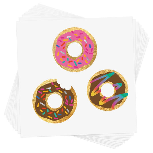 Rainbow Delight Donut Temporary Tattoo