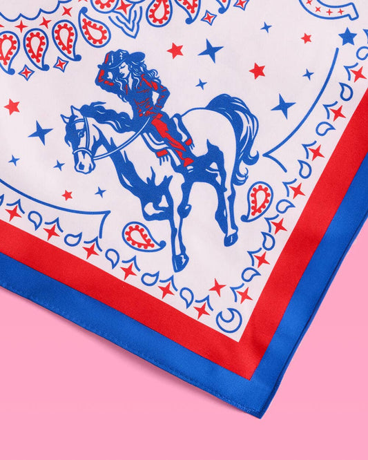 American Girl Bandana - red white and blue bandana, USA, Cowboy, 4th July