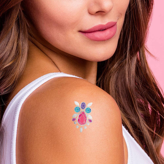 Prisms Mermaid Gems Temporary Tattoo