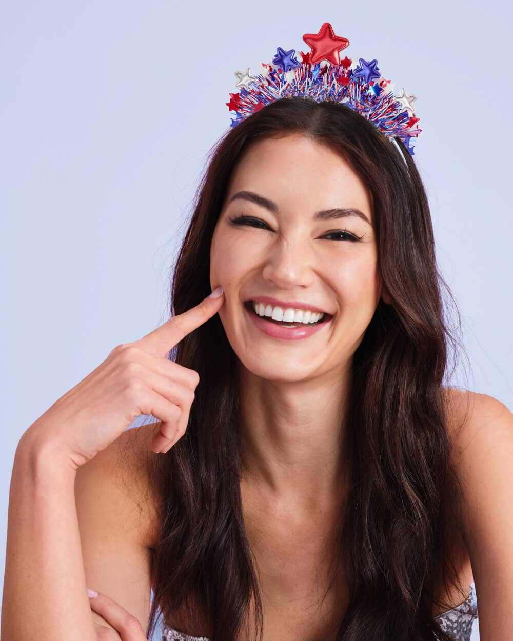 Stars & Stripes Patriotic Headband + fringe, July 4th