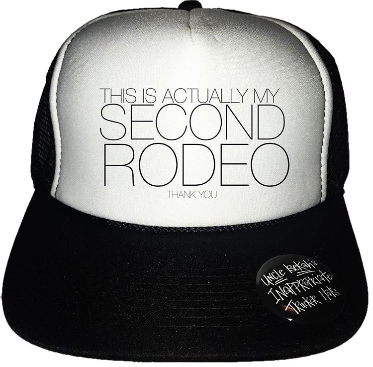 Second Rodeo Trucker Hat: Red/White/Royal