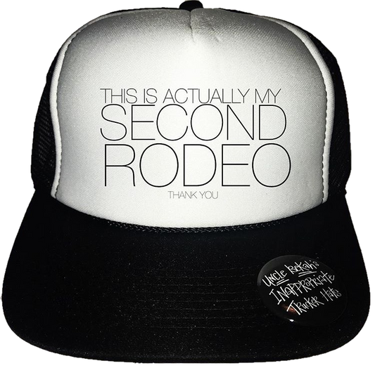 Second Rodeo Trucker Hat: Red/White/Royal