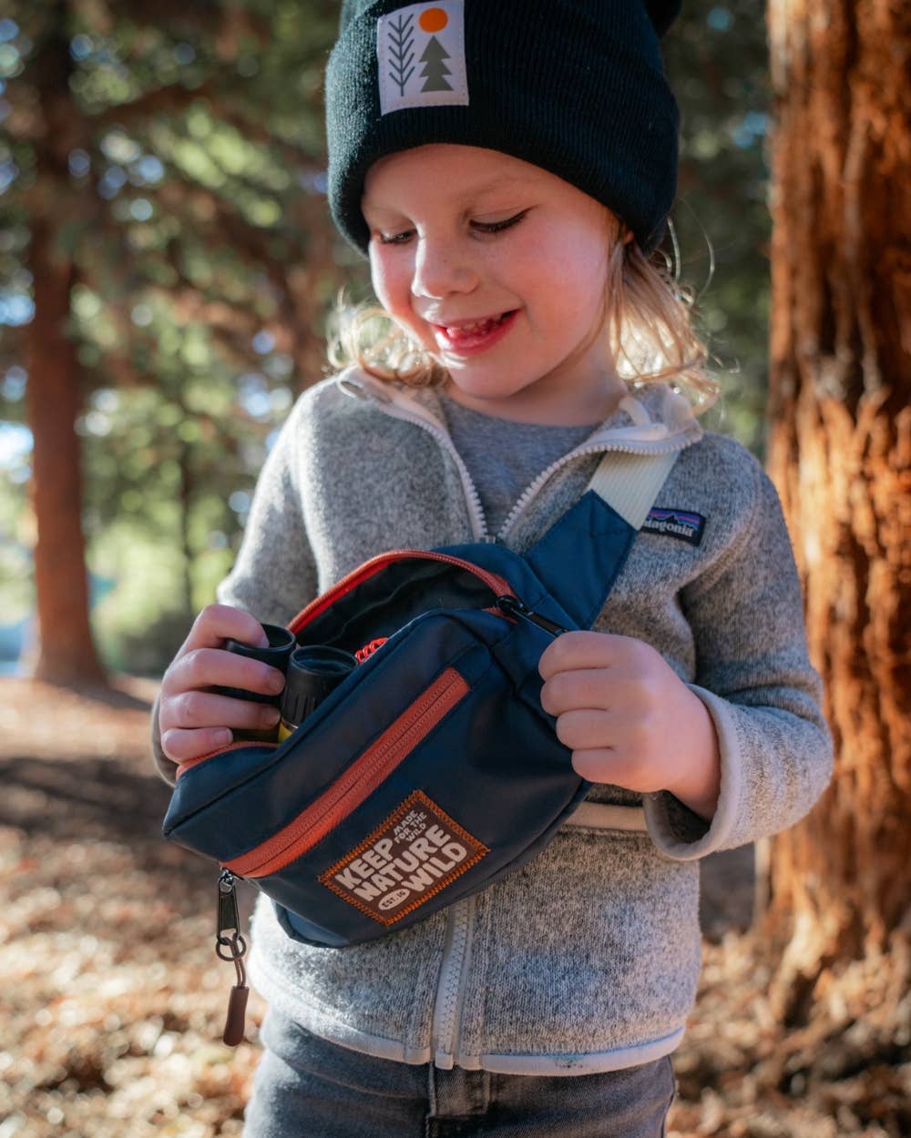 KNW Kids Fanny Pack | Navy/Clay