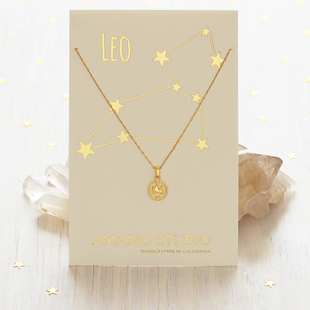 Tiny Zodiac Medallion Necklace