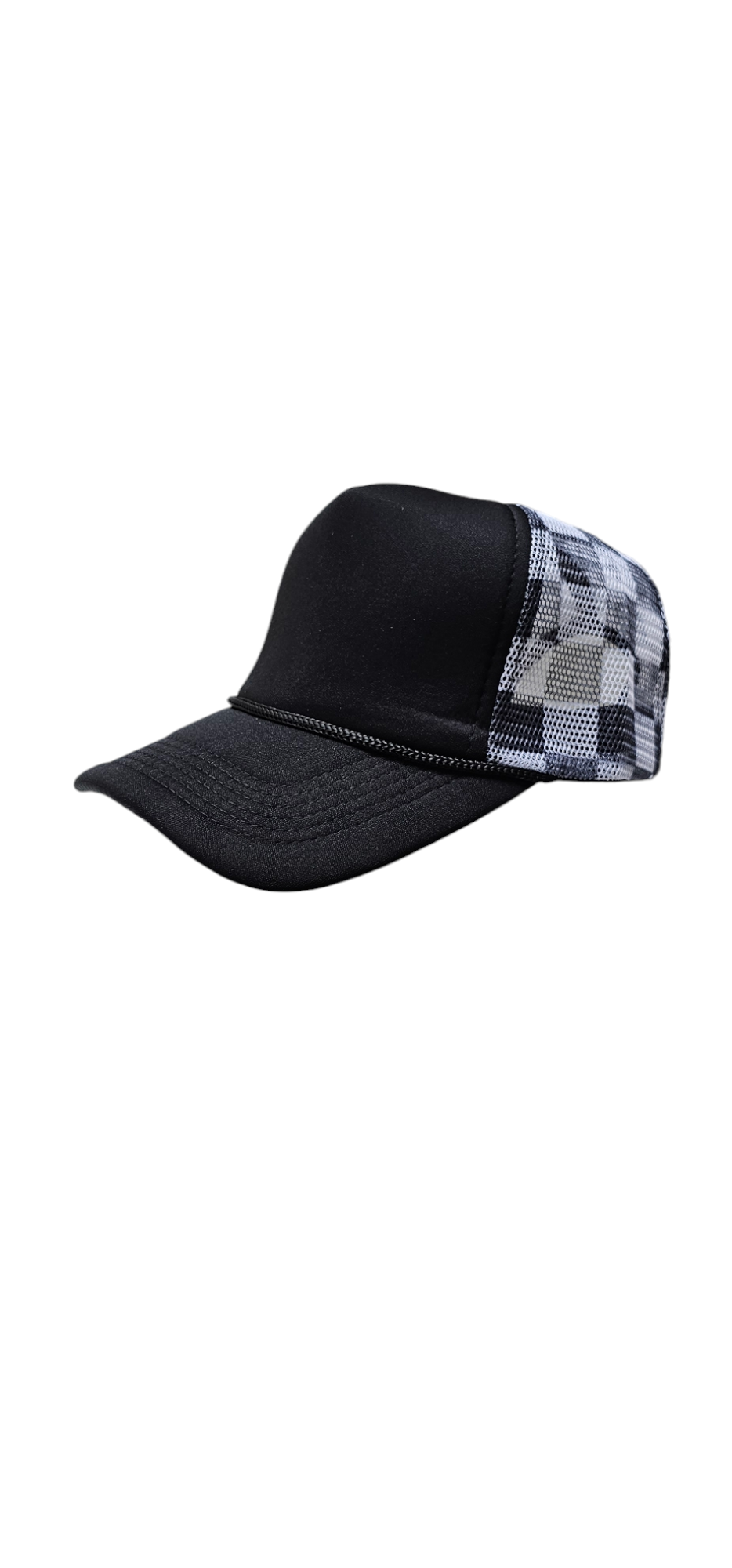 Checkered Trucker Foam Hat