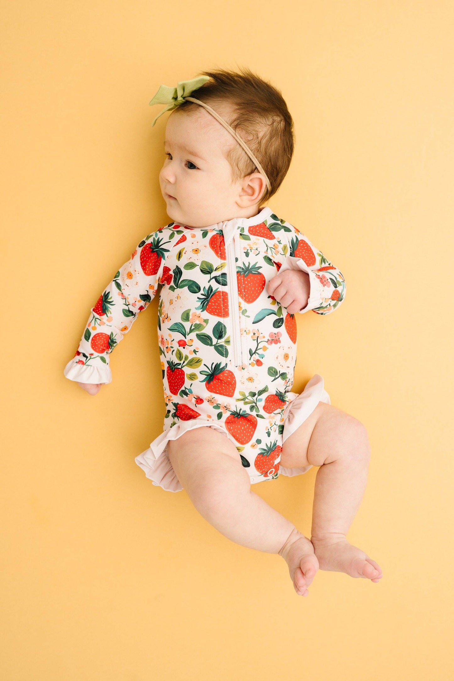 Vintage Strawberry One Piece Swimsuit