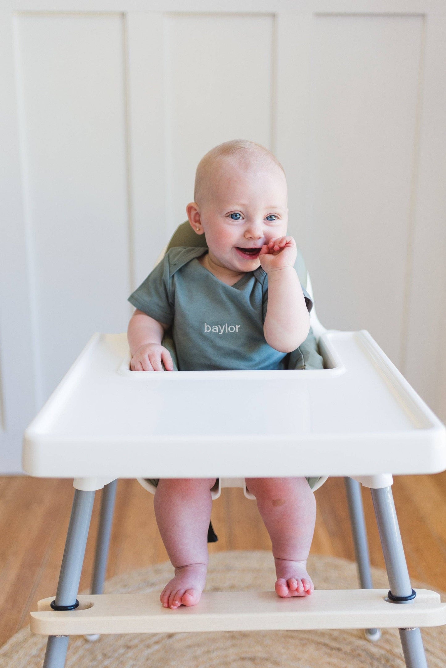 Maple IKEA Antilop Foot Rest - Wooden Highchair Footrest: Footrest + Bib Hook
