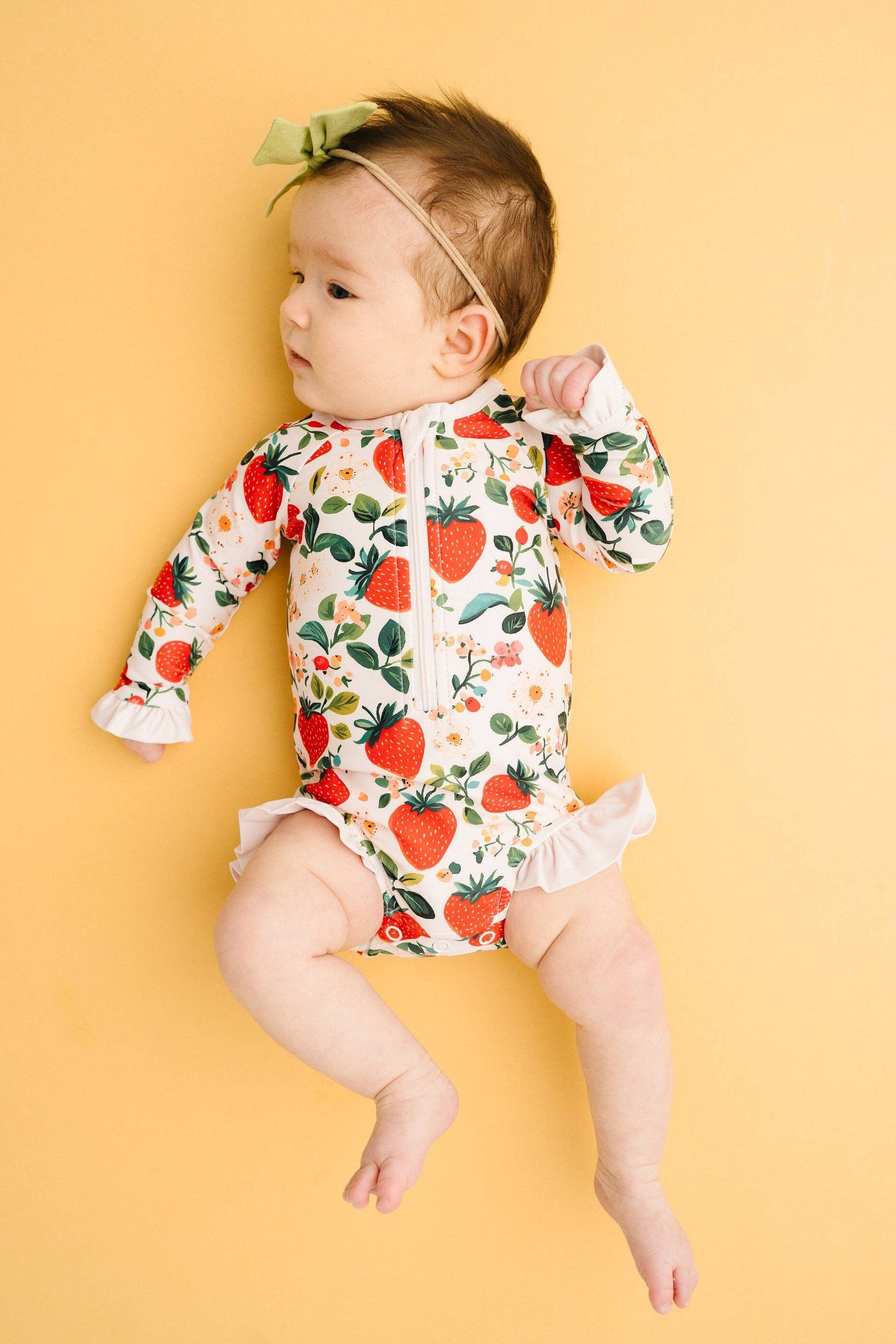 Vintage Strawberry One Piece Swimsuit