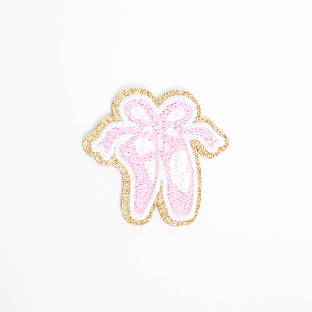 Embroidered Ballet Shoes Icon Patch