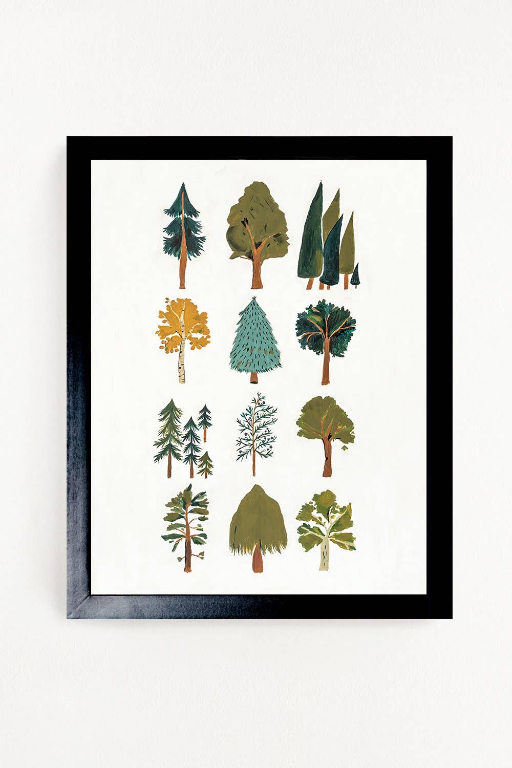 Forest Trees Art Print: 11x14