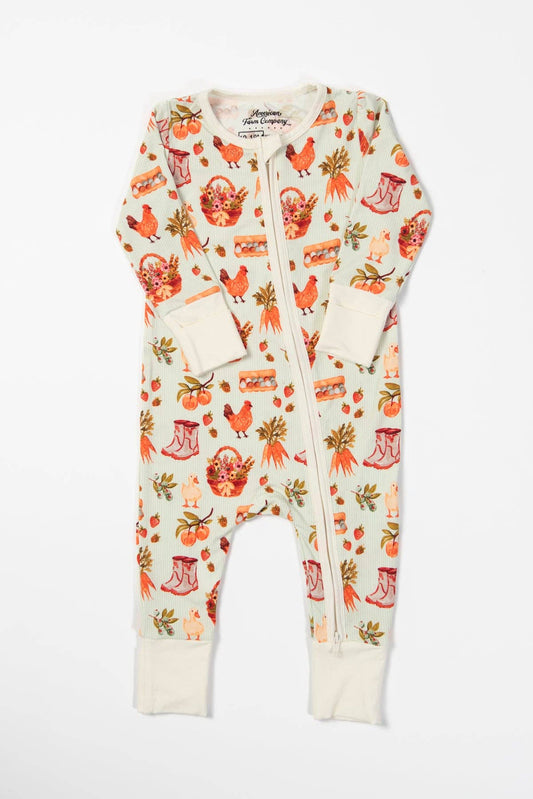 Farmer's Market Bamboo Baby Zippy