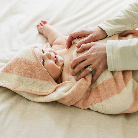 Rugby Stripe Woven Terry Towel & Washcloth Set