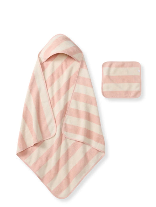 Terry Towel & Washcloth Set - Pink Sand