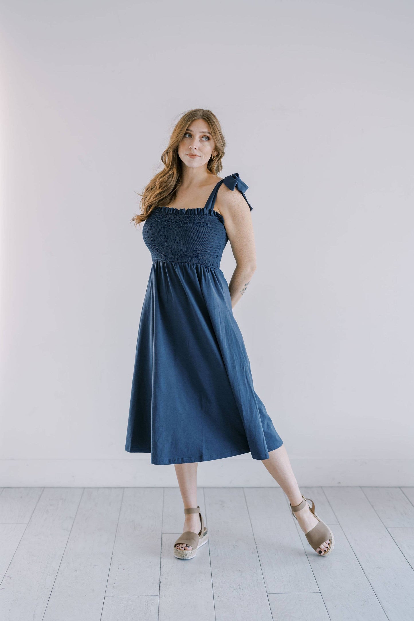 The Navy Everyday Smock Dress, Womens Dress, Maternity Dress