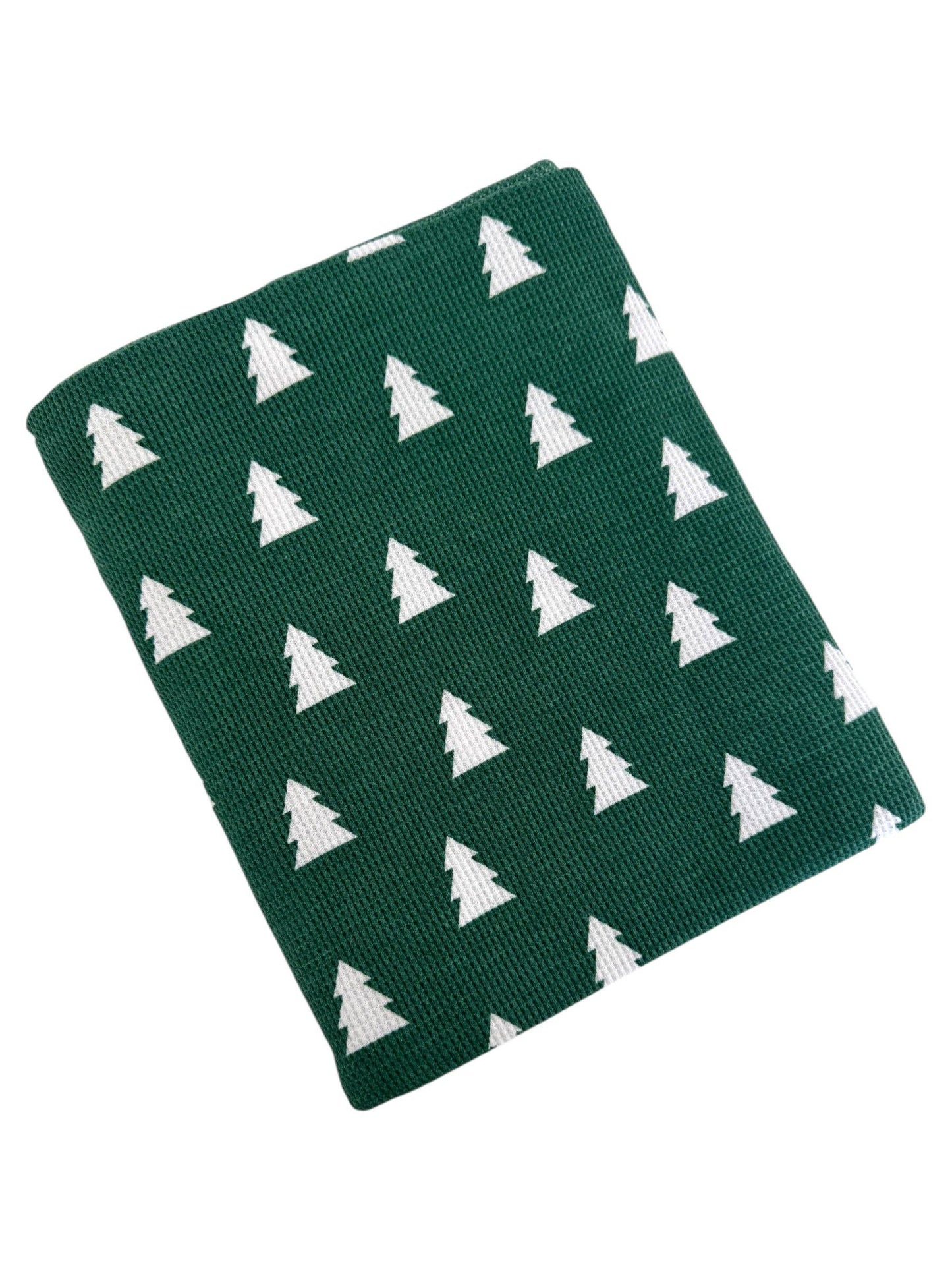 Organic Cotton Waffle Swaddle, Spruce Trees