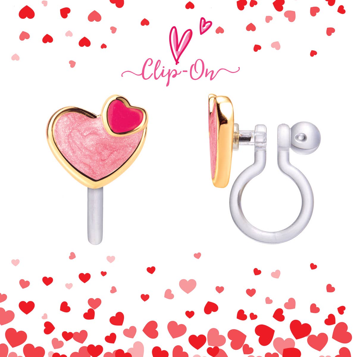 CLIP ON Heart 2 Heart Earrings