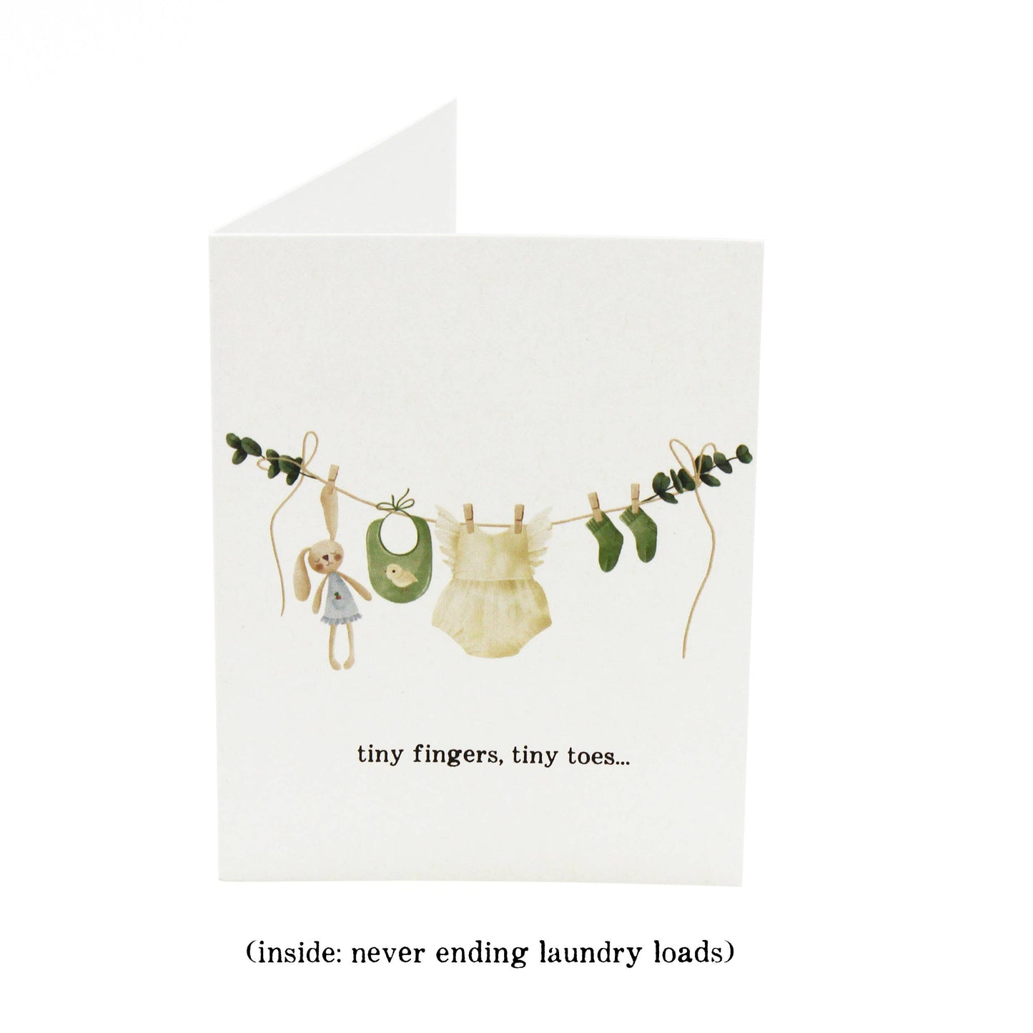 Baby Birth & Baby Shower Cards - Laundry