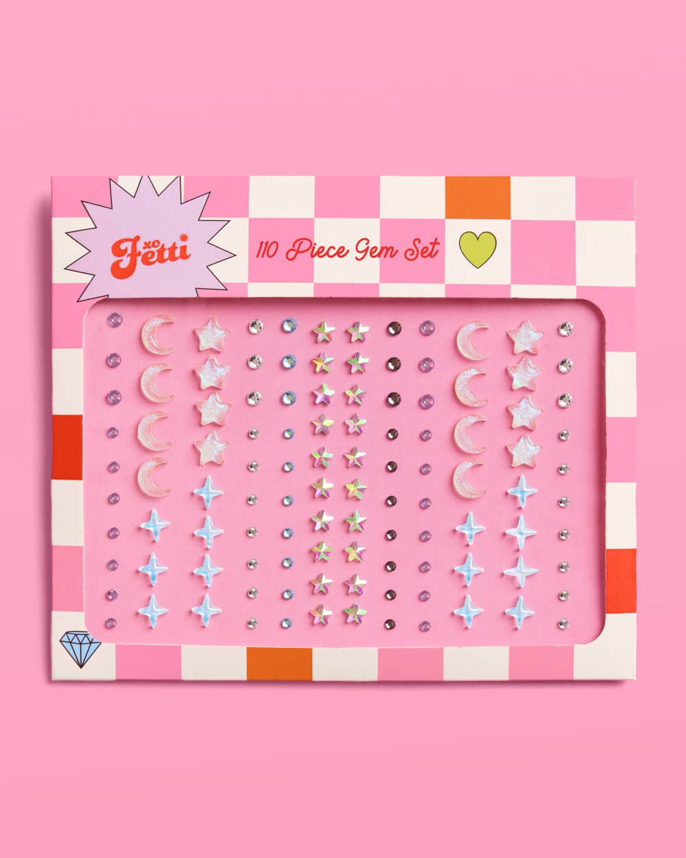 Celestial Gem Set Glow in the Dark - 110 adhesive face gems