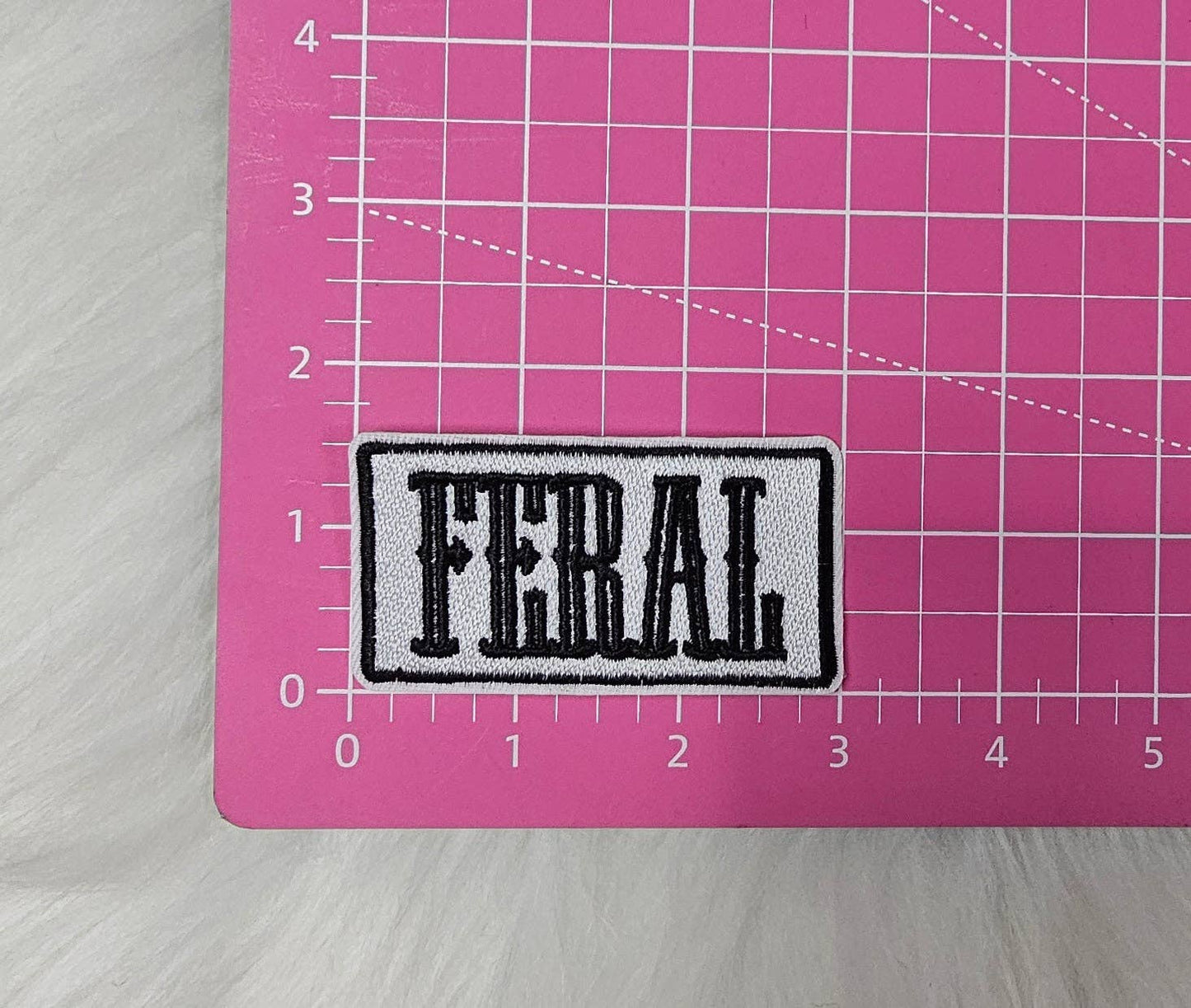 Feral Embroidery Iron On Patch