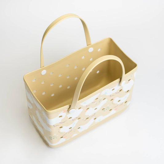 Spring Chicken Beach Rubber Durable Tote Bag