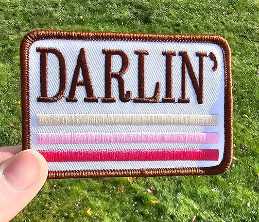 Darlin Western Trendy Full Embroidery Iron On Patch