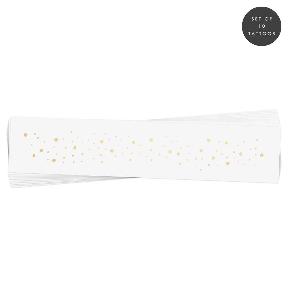 Sunkissed Gold Freckles Temporary Tattoo