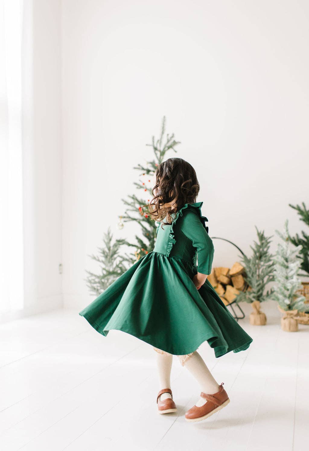 Adelisa Dress in Evergreen | Christmas | Girls