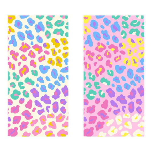 Multicolored Leopard Quick Dry Beach Towel