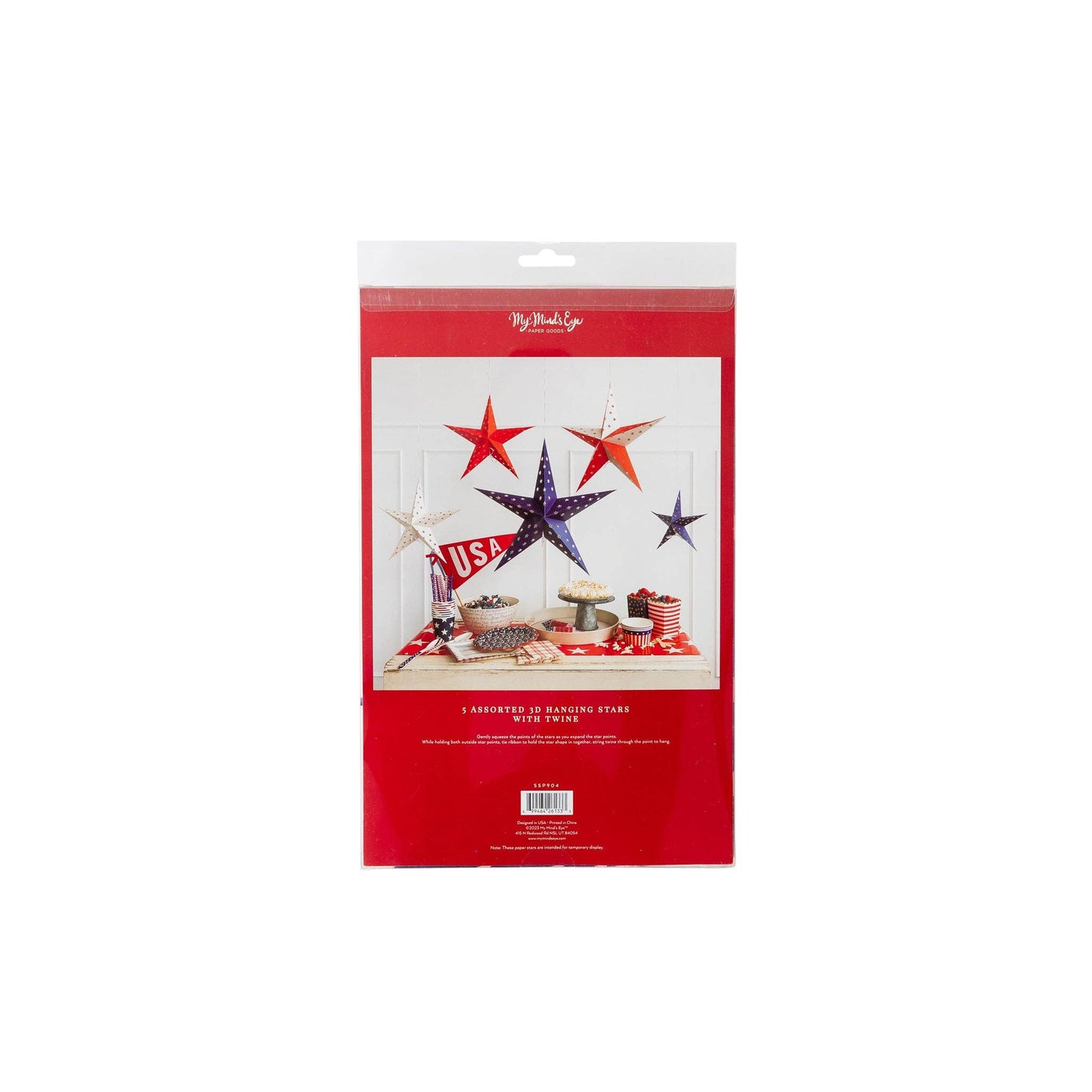 SSP904 - Stars and Stripes Decorative Hanging Stars