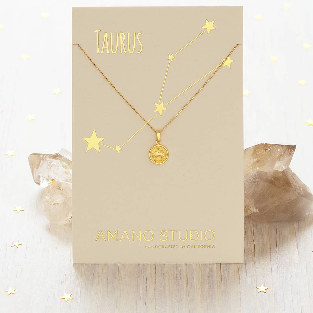 Tiny Zodiac Medallion Necklace