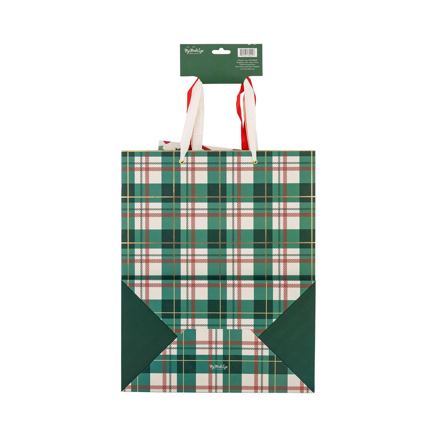 Christmas Bows Gift Bag Set