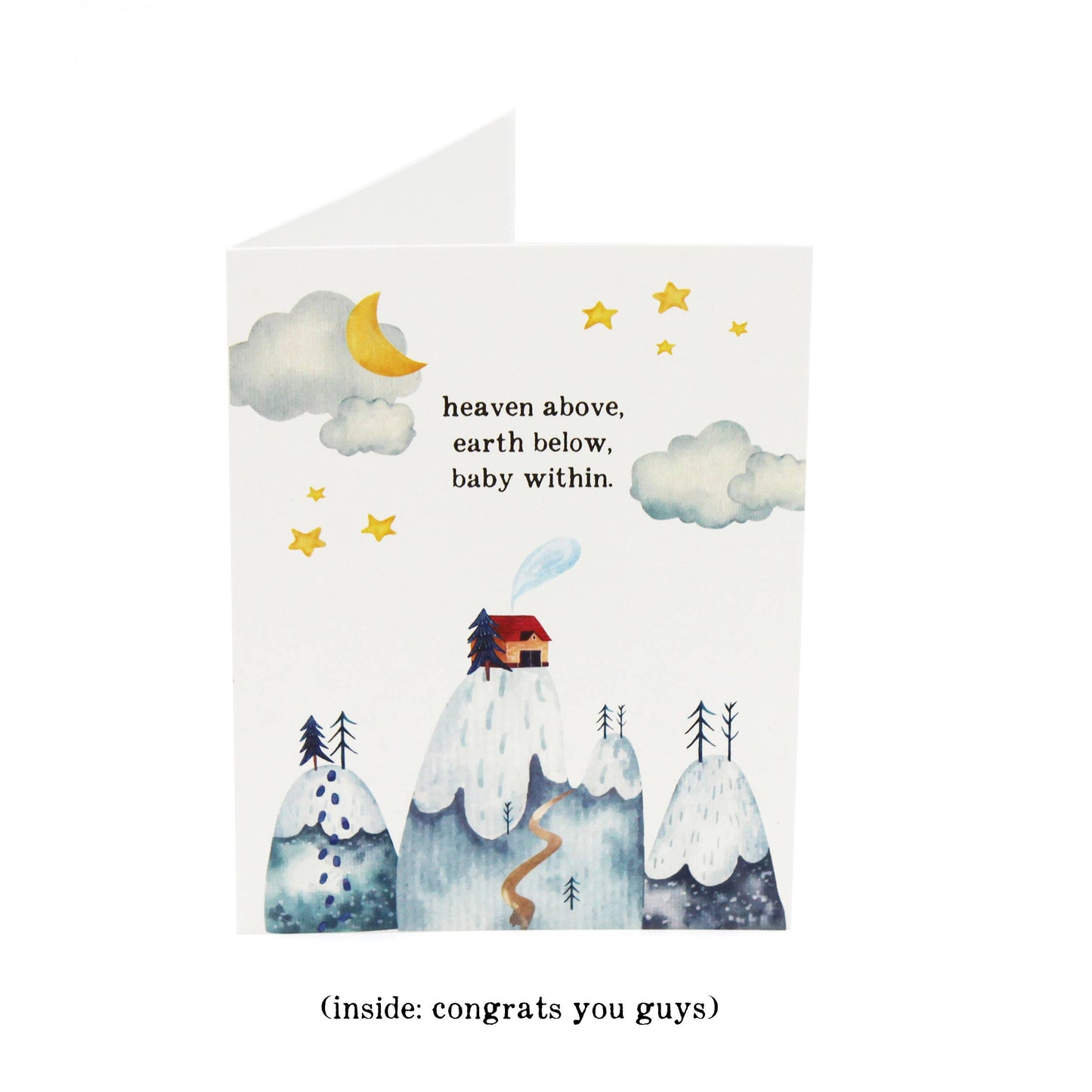 Baby Birth & Baby Shower Cards - Mountain Poem