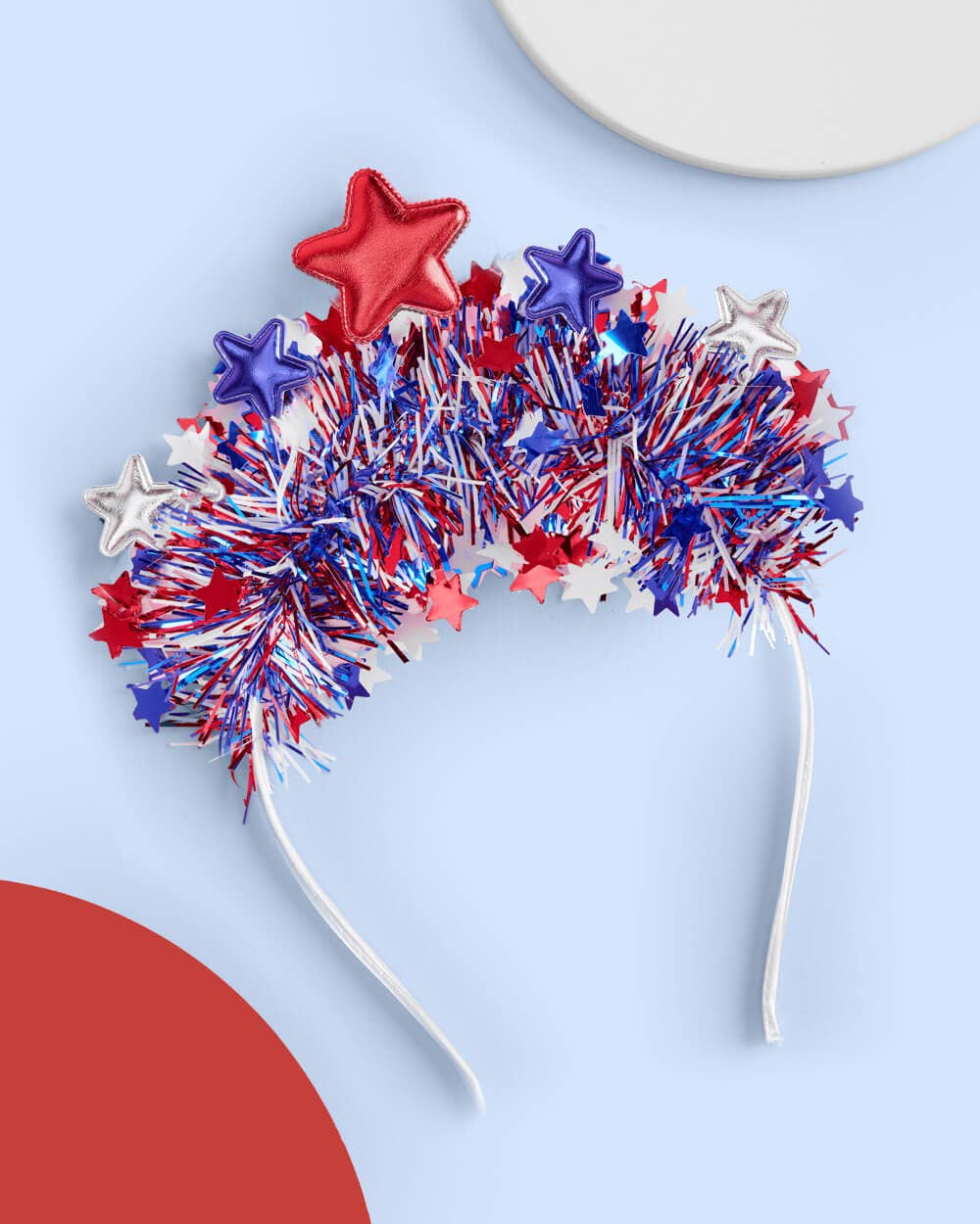 Stars & Stripes Patriotic Headband + fringe, July 4th