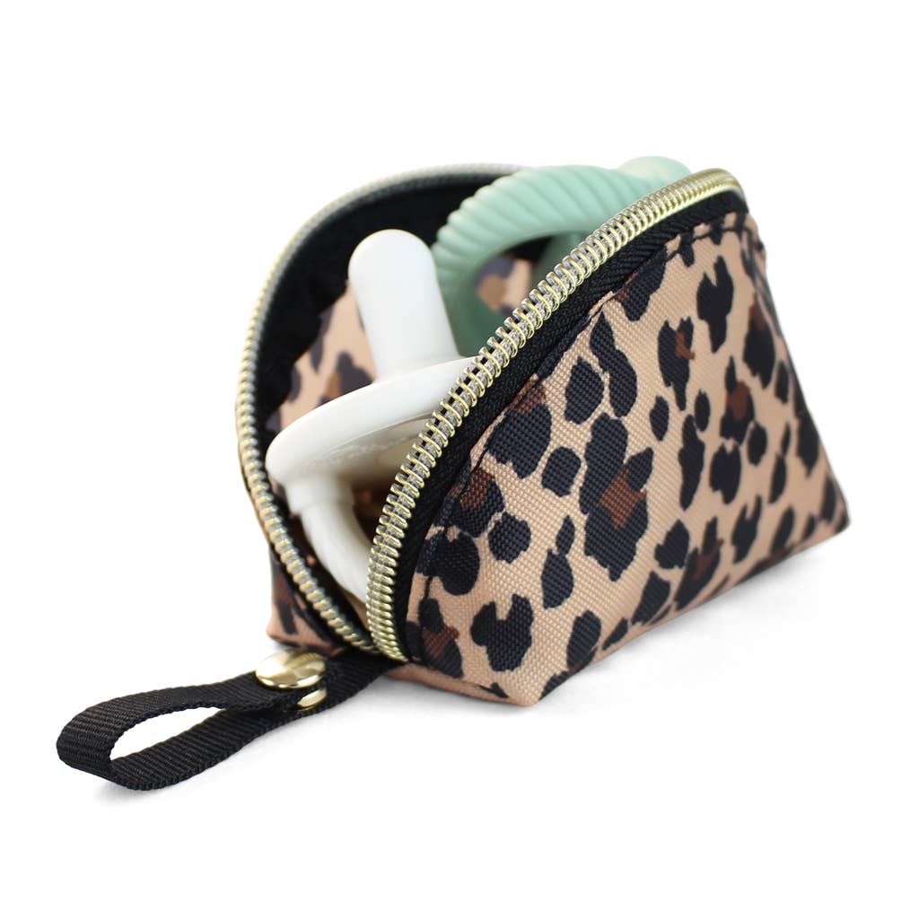 Everything Pouch for Pacifiers + More!: Leopard