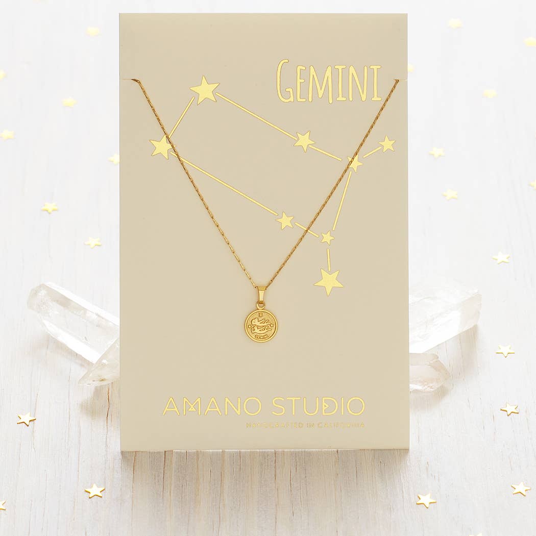 Tiny Zodiac Medallion Necklace
