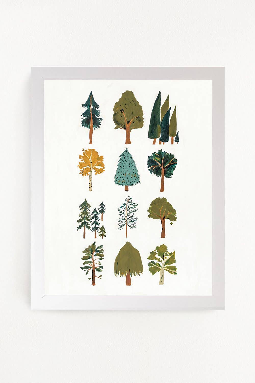 Forest Trees Art Print: 11x14