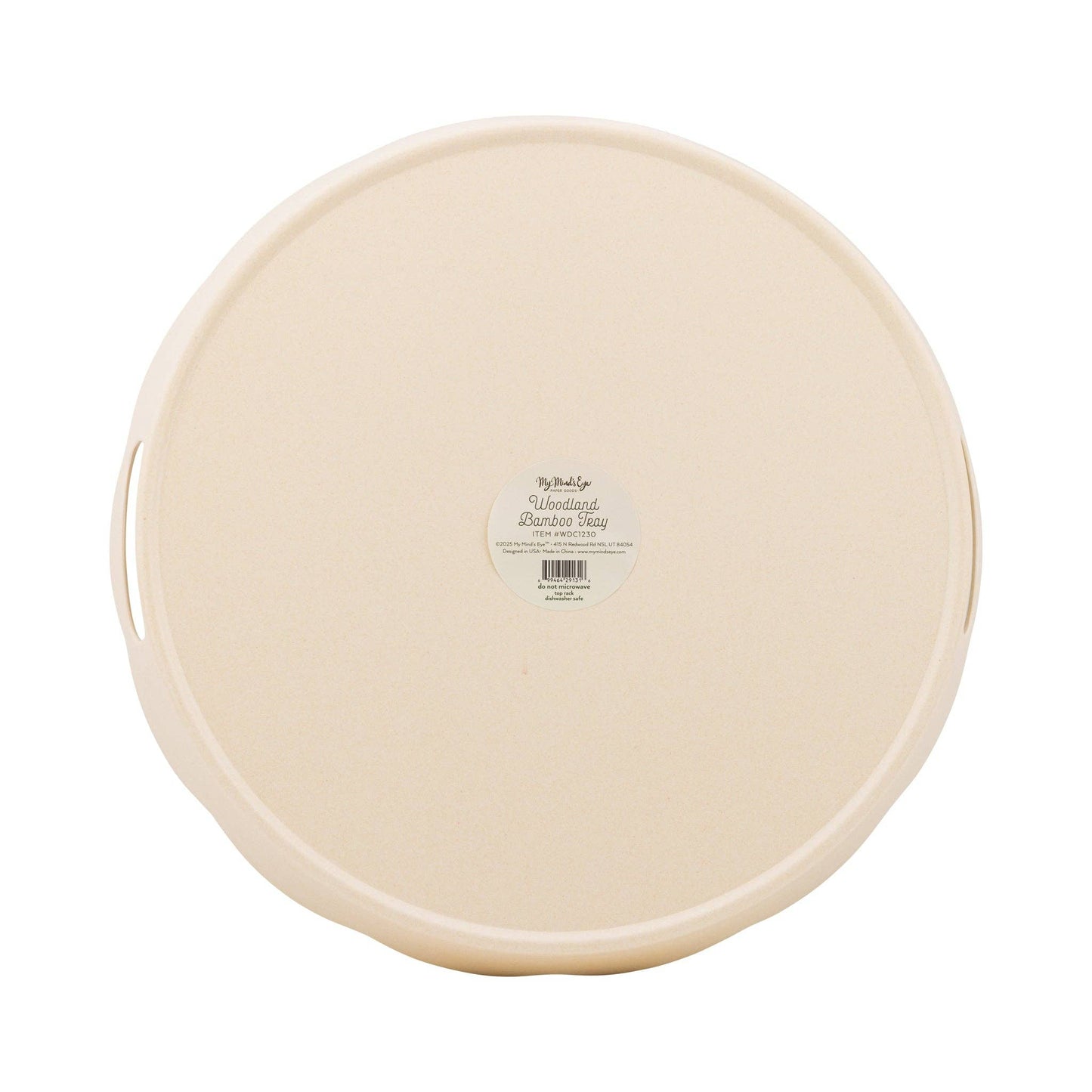 WDC1230 - Woodland Christmas Bamboo Tray - Round