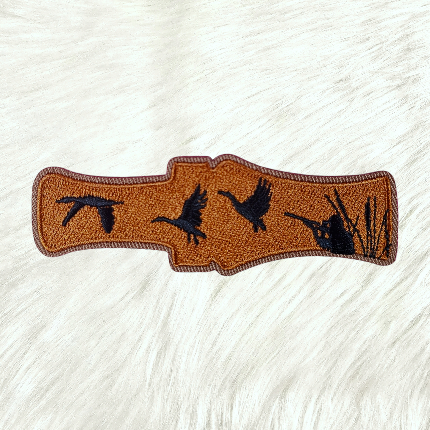 Duck Call Wood Goose Hunter Embroidery Iron On Patch