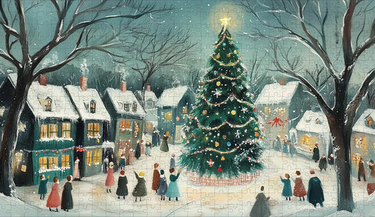 CHR1224 - Village Tree Puzzle 600 pc