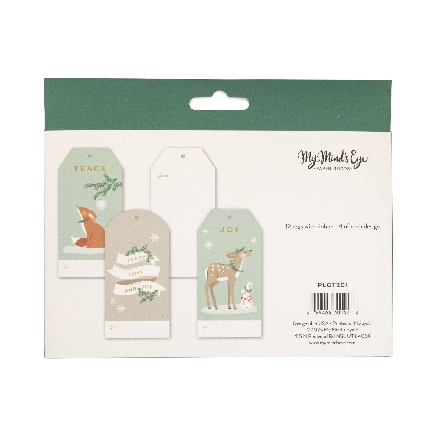 Woodland Christmas Tag Set