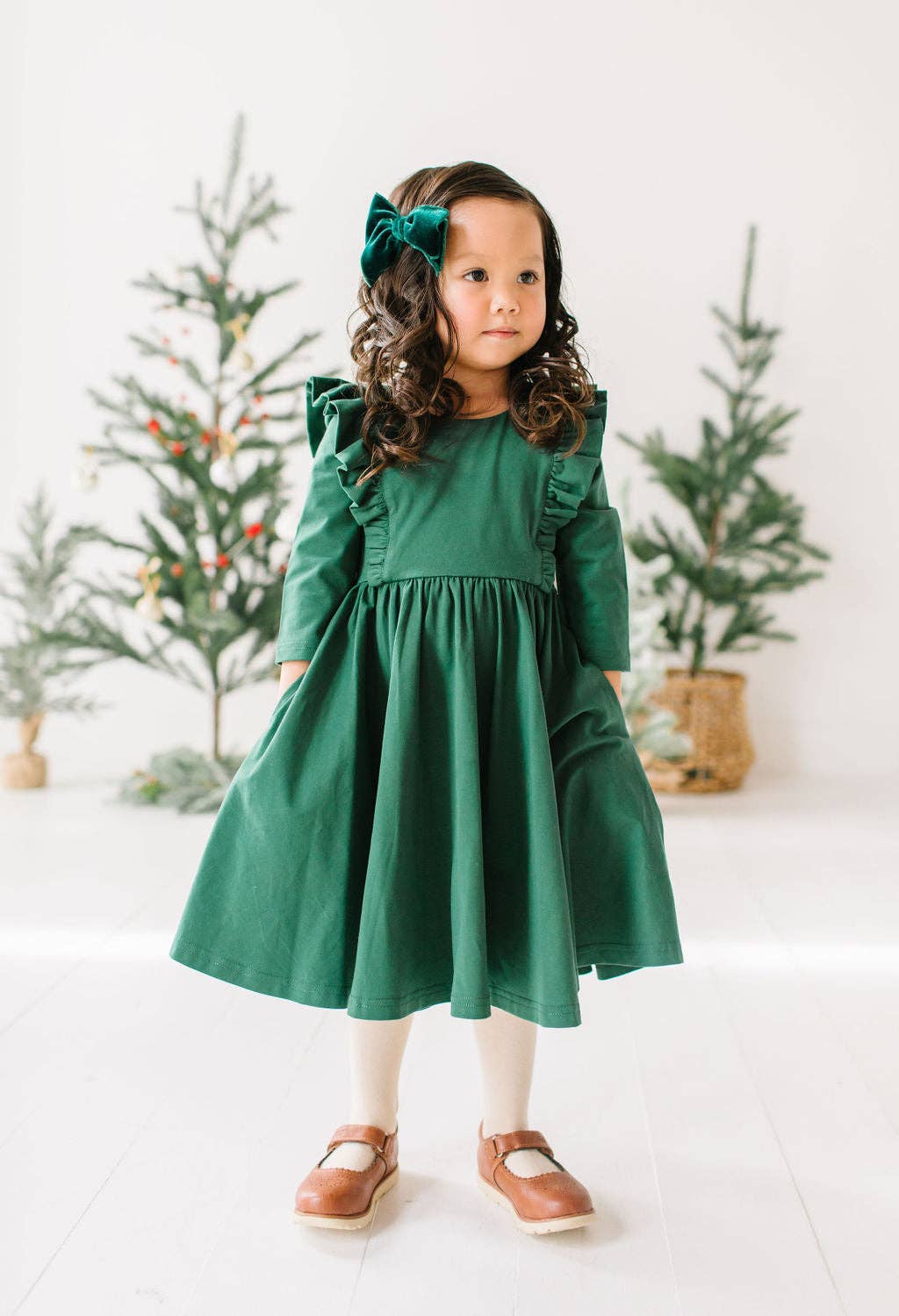 Adelisa Dress in Evergreen | Christmas | Girls