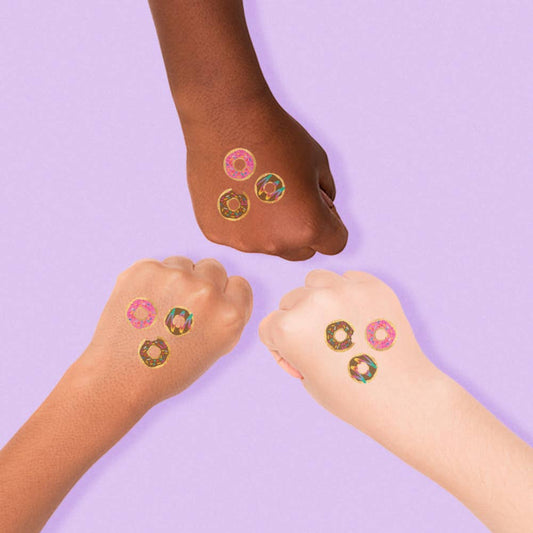 Rainbow Delight Donut Temporary Tattoo